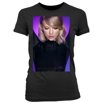 Taylor Swift Women's Junior Cut Crewneck T-Shirt