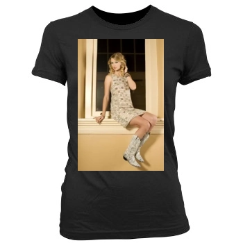 Taylor Swift Women's Junior Cut Crewneck T-Shirt