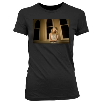 Taylor Swift Women's Junior Cut Crewneck T-Shirt