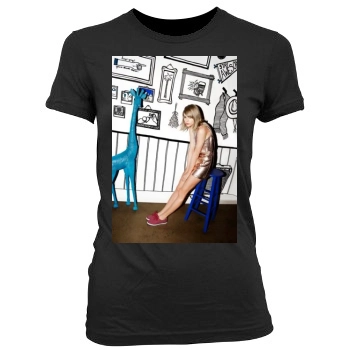 Taylor Swift Women's Junior Cut Crewneck T-Shirt