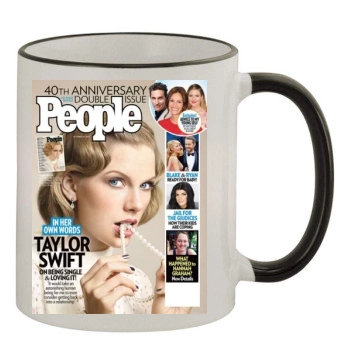 Taylor Swift 11oz Colored Rim & Handle Mug