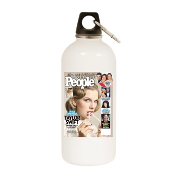 Taylor Swift White Water Bottle With Carabiner