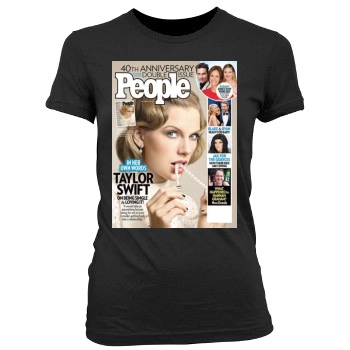 Taylor Swift Women's Junior Cut Crewneck T-Shirt