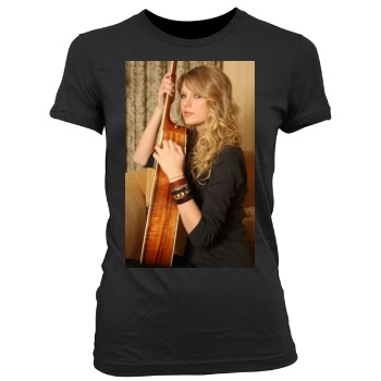 Taylor Swift Women's Junior Cut Crewneck T-Shirt