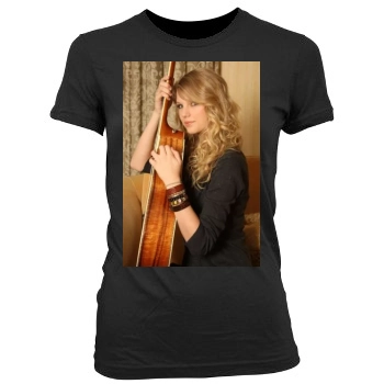 Taylor Swift Women's Junior Cut Crewneck T-Shirt