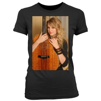 Taylor Swift Women's Junior Cut Crewneck T-Shirt