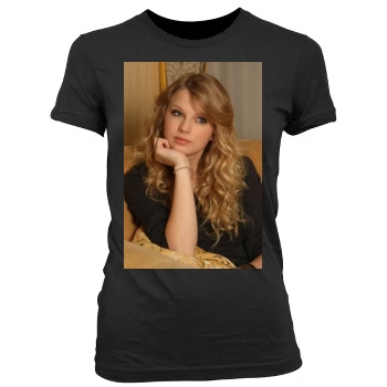 Taylor Swift Women's Junior Cut Crewneck T-Shirt