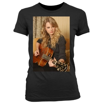 Taylor Swift Women's Junior Cut Crewneck T-Shirt