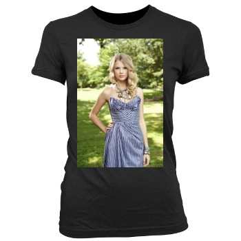 Taylor Swift Women's Junior Cut Crewneck T-Shirt