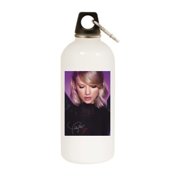 Taylor Swift White Water Bottle With Carabiner