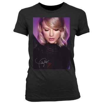 Taylor Swift Women's Junior Cut Crewneck T-Shirt