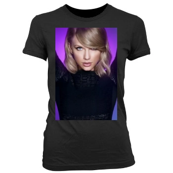 Taylor Swift Women's Junior Cut Crewneck T-Shirt