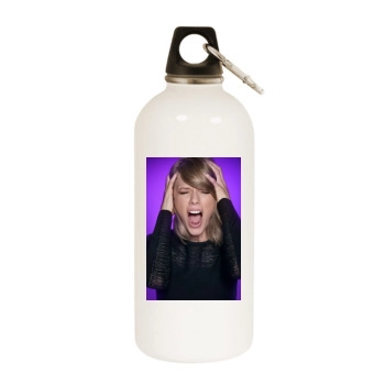 Taylor Swift White Water Bottle With Carabiner