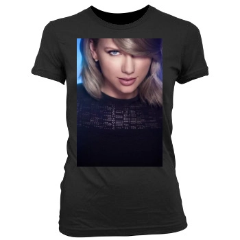 Taylor Swift Women's Junior Cut Crewneck T-Shirt