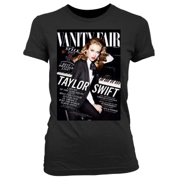 Taylor Swift Women's Junior Cut Crewneck T-Shirt