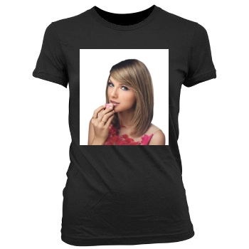 Taylor Swift Women's Junior Cut Crewneck T-Shirt