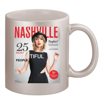 Taylor Swift 11oz Metallic Silver Mug