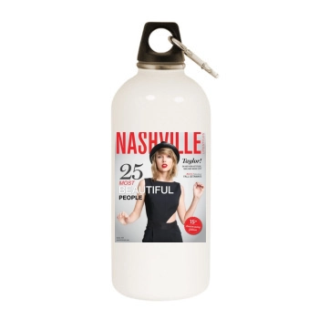 Taylor Swift White Water Bottle With Carabiner