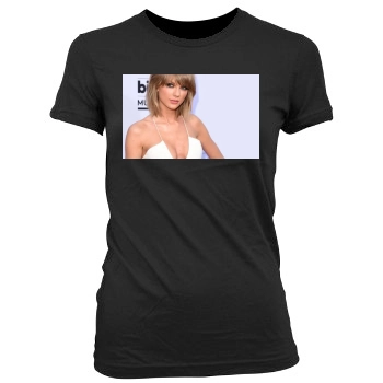 Taylor Swift Women's Junior Cut Crewneck T-Shirt