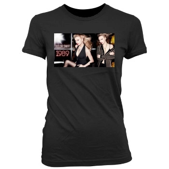 Taylor Swift Women's Junior Cut Crewneck T-Shirt