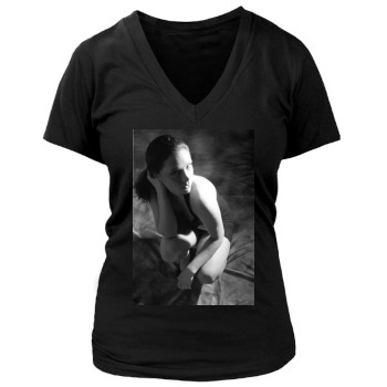 Victoria Beckham Women's Deep V-Neck TShirt