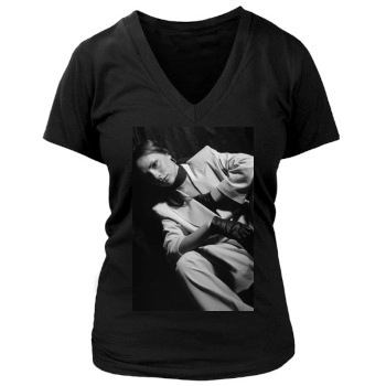 Victoria Beckham Women's Deep V-Neck TShirt