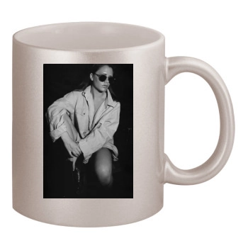 Victoria Beckham 11oz Metallic Silver Mug