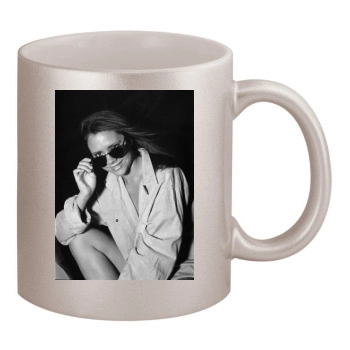 Victoria Beckham 11oz Metallic Silver Mug