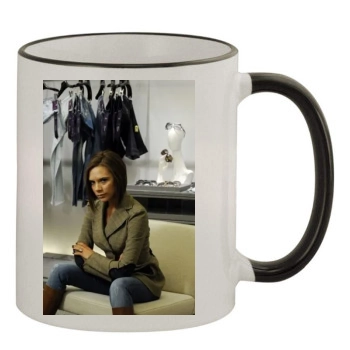 Victoria Beckham 11oz Colored Rim & Handle Mug