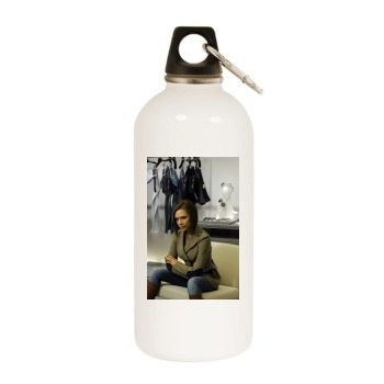 Victoria Beckham White Water Bottle With Carabiner