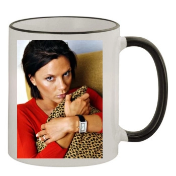 Victoria Beckham 11oz Colored Rim & Handle Mug