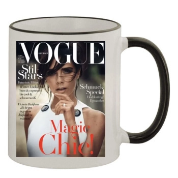 Victoria Beckham 11oz Colored Rim & Handle Mug