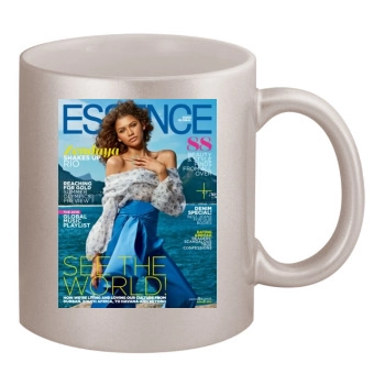 Zendaya Coleman 11oz Metallic Silver Mug