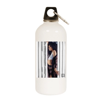 Zendaya Coleman White Water Bottle With Carabiner