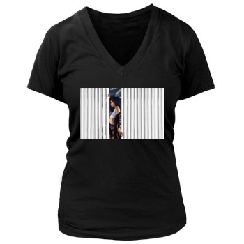 Zendaya Coleman Women's Deep V-Neck TShirt