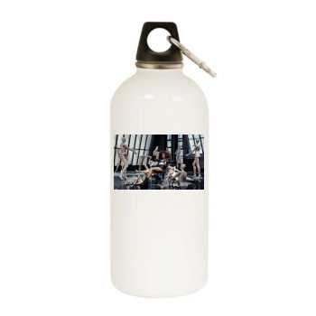 Zendaya Coleman White Water Bottle With Carabiner