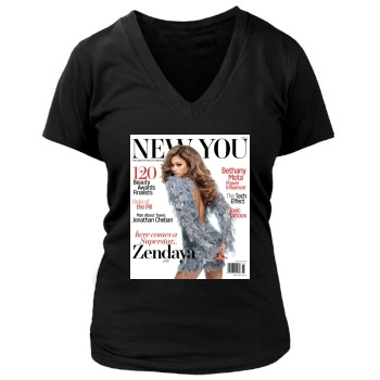 Zendaya Coleman Women's Deep V-Neck TShirt