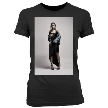 Zendaya Coleman Women's Junior Cut Crewneck T-Shirt