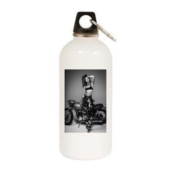 Zendaya Coleman White Water Bottle With Carabiner