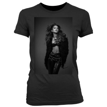 Zendaya Coleman Women's Junior Cut Crewneck T-Shirt