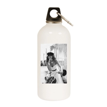 Zendaya Coleman White Water Bottle With Carabiner