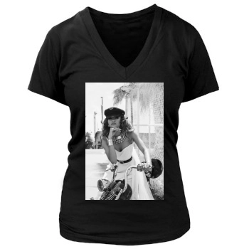 Zendaya Coleman Women's Deep V-Neck TShirt