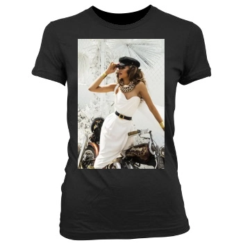 Zendaya Coleman Women's Junior Cut Crewneck T-Shirt