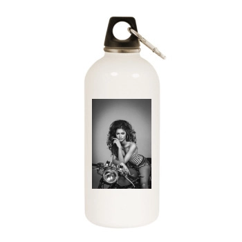 Zendaya Coleman White Water Bottle With Carabiner