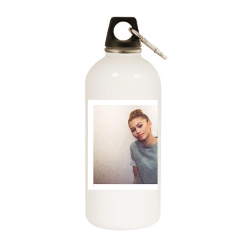 Zendaya Coleman White Water Bottle With Carabiner