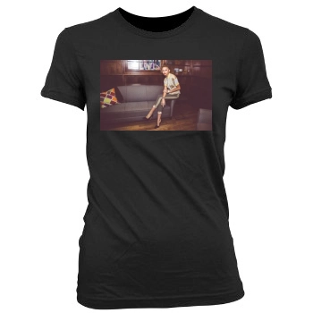 Zendaya Coleman Women's Junior Cut Crewneck T-Shirt