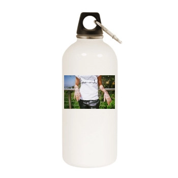 Zendaya Coleman White Water Bottle With Carabiner