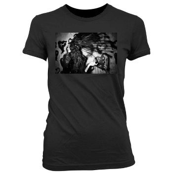Zendaya Coleman Women's Junior Cut Crewneck T-Shirt
