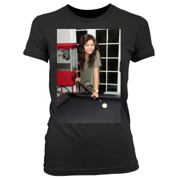 Zendaya Coleman Women's Junior Cut Crewneck T-Shirt