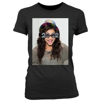 Zendaya Coleman Women's Junior Cut Crewneck T-Shirt